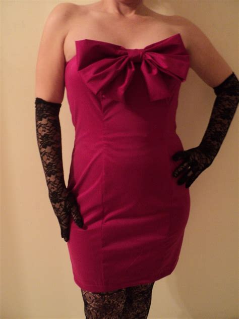 fuschia dress with bow in front made to order on bonanza cute dresses