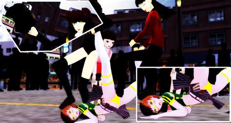 mmd ryonachie satonaka pinch   tousato  deviantart