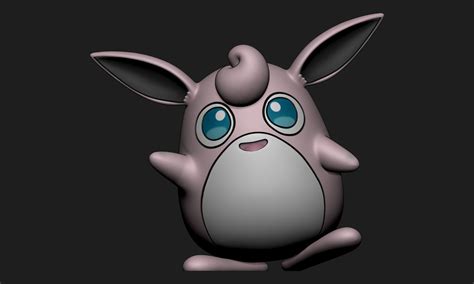 Pokemon Wigglytuff With 2 Different Poses 3d Model 3d Printable