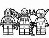 Lego Coloring Pages Marvel Venom Heroes Spider Superhero Superheroes Printable Kids Print Color Search Friends sketch template