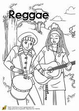 Reggae Coloriage sketch template