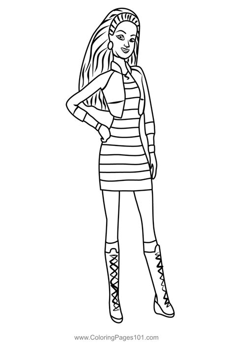 summer  barbie life   dreamhouse coloring page  kids