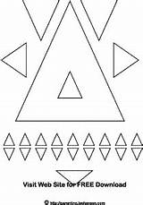Coloring Triangle Shapes Triangles Shape 9kb 300px sketch template