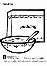 Pudding Coloring Pages Printable Edupics Large sketch template