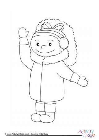 winter colouring pages  kids