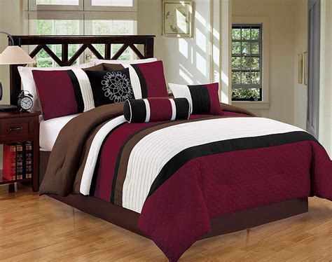 hgmart bedding comforter set bed   bag  piece luxury modern striped bedding sets