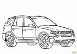 Bmw Coloring Car Pages Getcolorings X3 sketch template