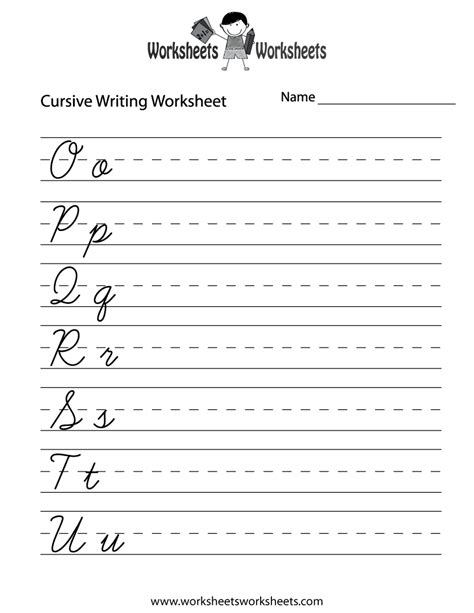 practice penmanship  abcs printable cursive writing worksheet