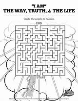 Truth Maze Mazes Church sketch template