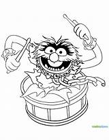 Muppet Animal Muppets Coloring Pages Drawing Show Babies Christmas Printable Drum Drumming Carol Drums Kids Wanted Most Drawings Sheets Colouring sketch template