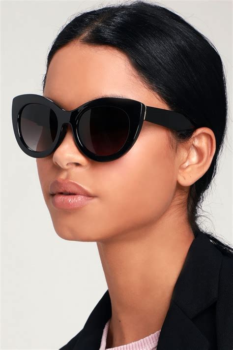 cute black sunglasses cat eye sunglasses round sunnies