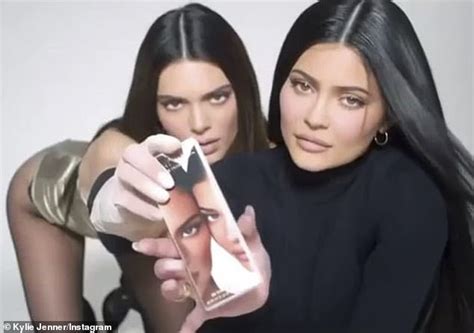 kendall and kylie jenner model skimpy bodysuits teasing new makeup