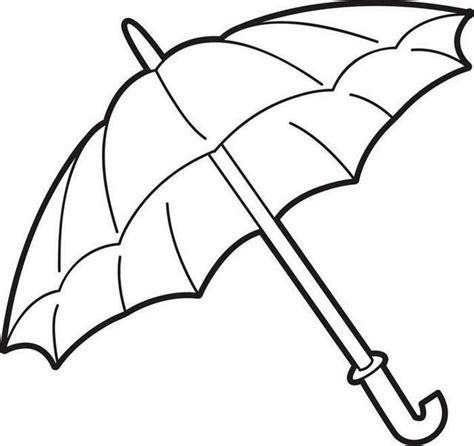 printable umbrella coloring page umbrella drawing big umbrella black