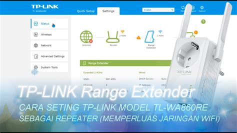 setting tp link range extender model tl ware sebagai repeater memperluas jangkauan wifi