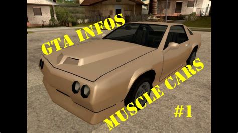 Gta San Andreas Infos 1 Veículos Muscle Cars Youtube
