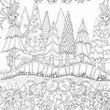 Forest Coloring Pages Enchanted Colouring Johanna Printable Basford Trees Drawing Adult Book Garden Habitat Artist Flower Google Getdrawings Getcolorings Secret sketch template