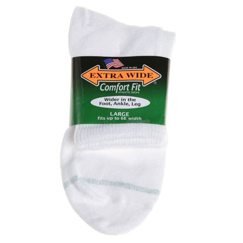 extra wide socks extra wide athletic sock  pack mens white ankle  womens