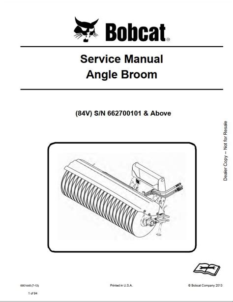 bobcat angle broom  service manual auto repair manual forum heavy equipment