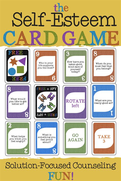 the self esteem card game fun solution focused school