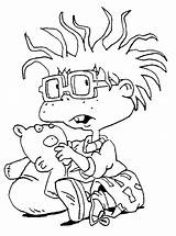 Chuckie Rugrats sketch template