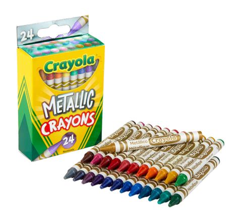 crayola metallic crayons  count crayola