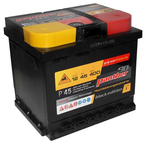 ah  auto batterie panther black edition p power control