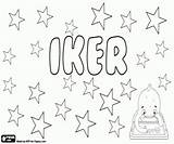 Iker Name Coloring Pages Basque Printable Names Boy Oncoloring sketch template