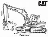 Excavator Skid Caterpillar Loader sketch template