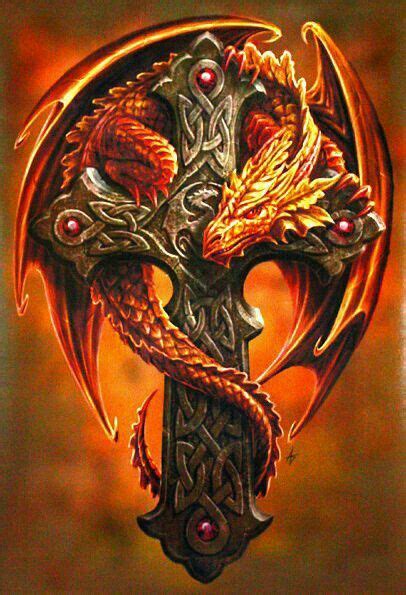 Pin By Václav Johanis On Fantazie Celtic Dragon Tattoos Dragon