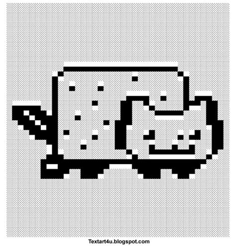 nyan cat pop tart cat copy paste text art cool ascii text art