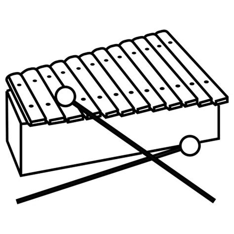 xylophone coloring pages clipart  clipart