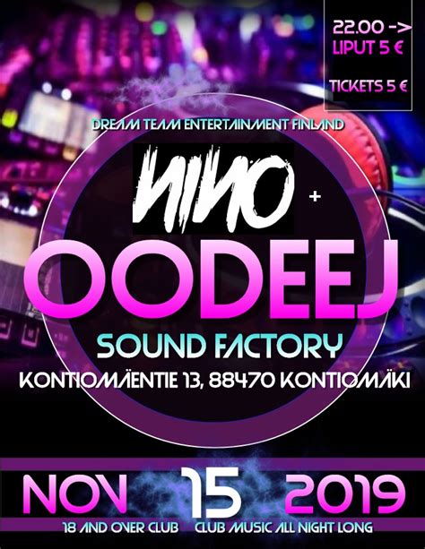 nin oodeej  sound factory bar nightclub