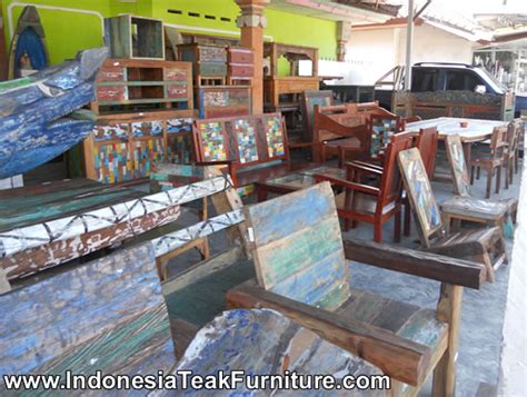 boat wood furniture  bali recycle wood furniture java