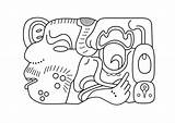 Mayan Coloring Pages Edupics sketch template