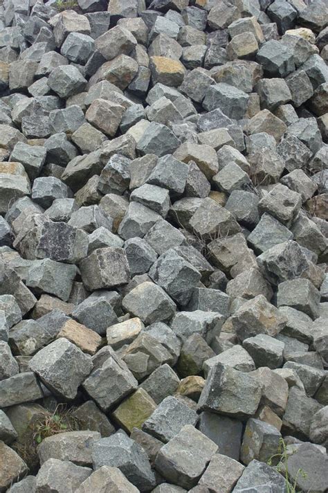 large stack  cobble stone stock photo image  cobbles surfaces