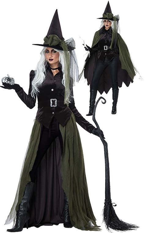 Gothic Wicked Witch Sorceress Adult Womens Fancy Dress