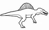 Coloring Spinosaurus Designlooter sketch template
