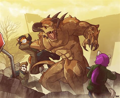 deathclaw disaster by blazbaros on deviantart