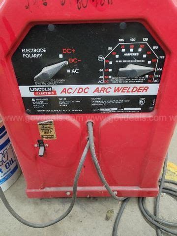 lincoln  amp acdc welder allsurplus