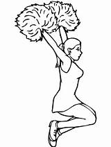 Cheerleader sketch template