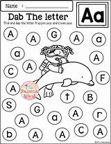 Worksheets Alphabet Worksheet Dab Recognition Phonics Contains Recognize sketch template