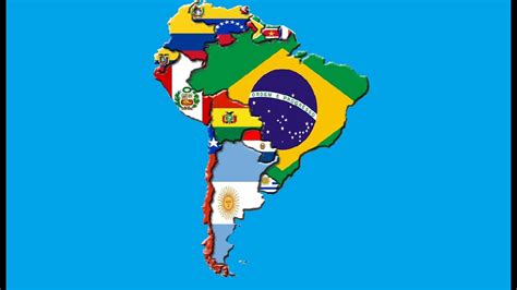 Países Da América Do Sul Bandeiras Youtube