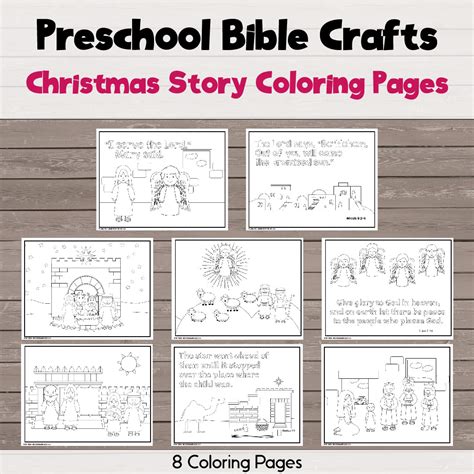 christmas story coloring pages bible crafts shop