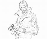 Coloring Pages Theft Grand Auto Niko Gta Bellic Drawing Color Template Getdrawings Getcolorings sketch template