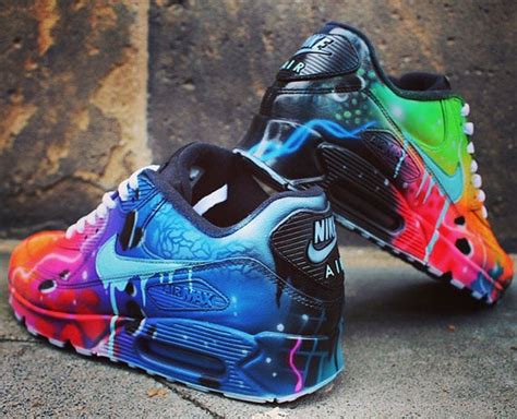 custom airbrushed nikes elevate  style  hand painted sneakers