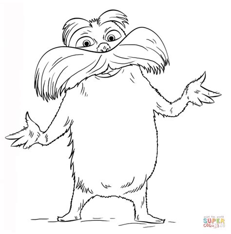 lorax coloring page  printable coloring pages