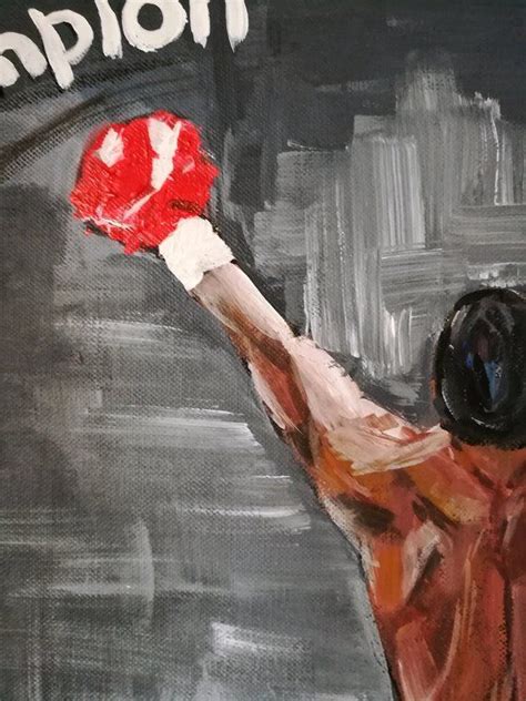 canvas acrylic original boxing art artwork handmade boxing painting
