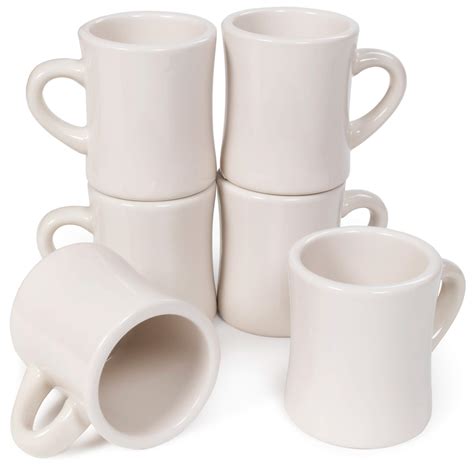 Buy 6 Pack Diner Coffee Mugs Tea And Hot Beverages 10oz Classic Pure