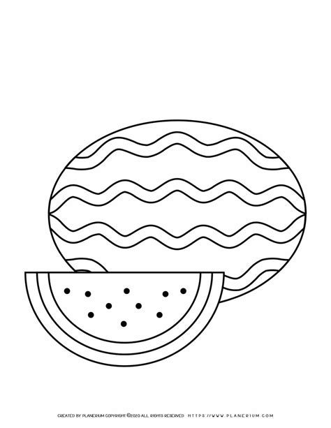 watermelon coloring page images  printable cute coloring pages