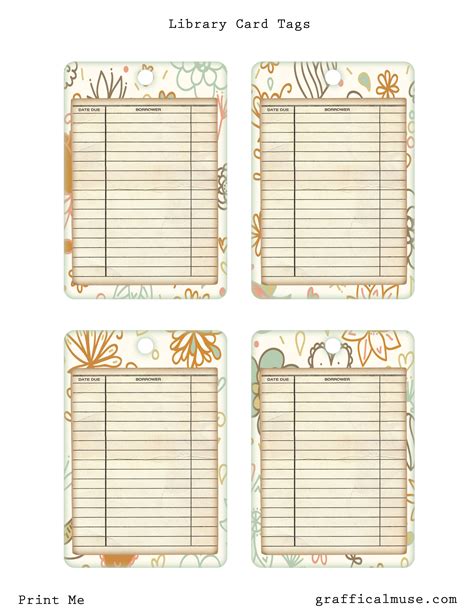 vintage library card tags journaling pinterest vintage library